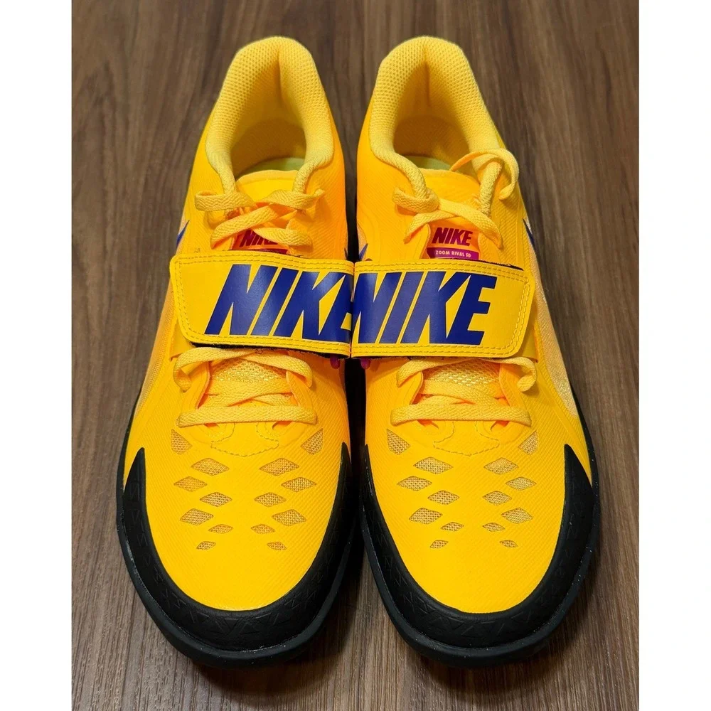Nike Zoom Rival SD 2 Track Throwing Shoes Citron Indigo Men Sz 9.5 (FZ9665-800)